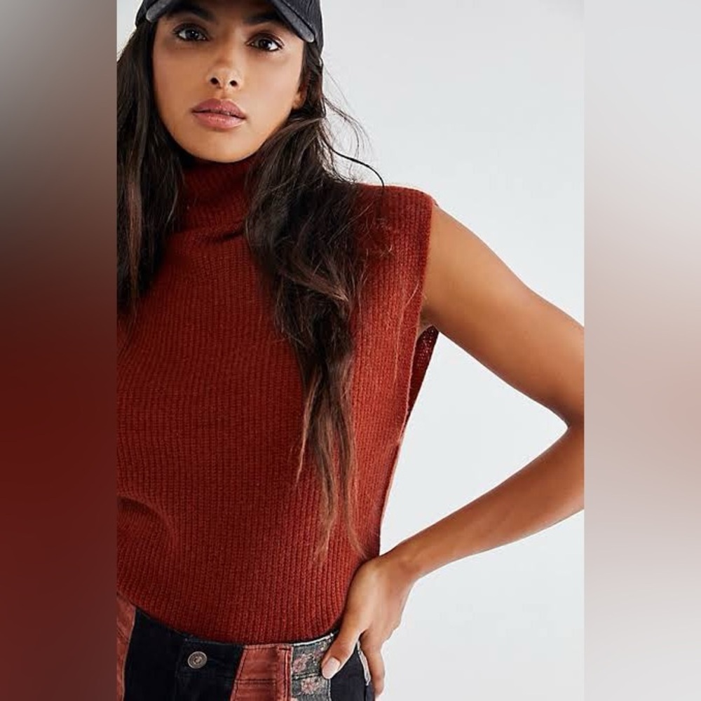 Free People 100% Cashmere Women's Pullover Sweater in Spice